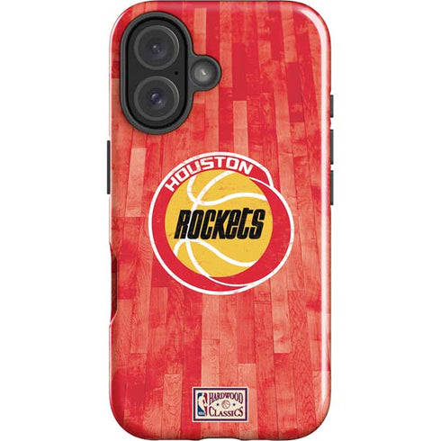 NBA Houston Rockets Hardwood Classics iPhone 16 Impact Case